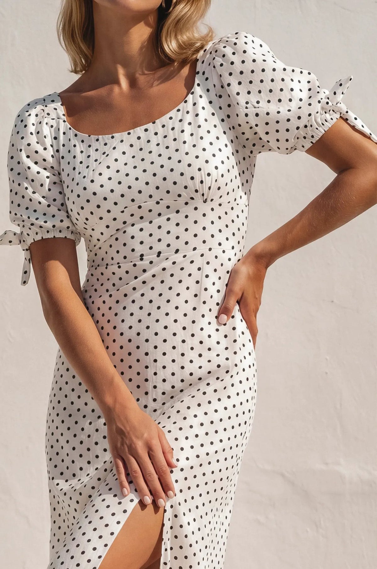 Cala Luna Puff Sleeve Midi Dress by ELF