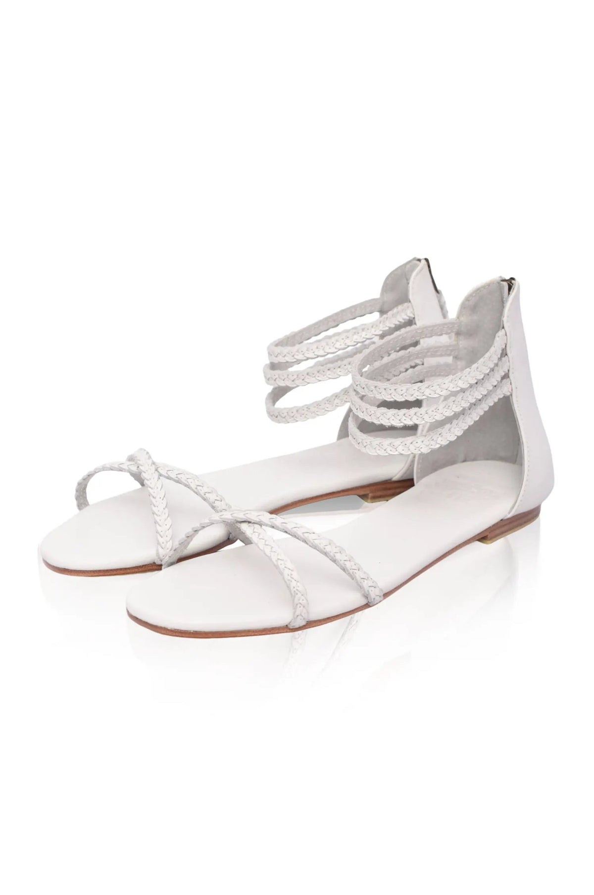 Calypso Braided Leather Sandals by ELF