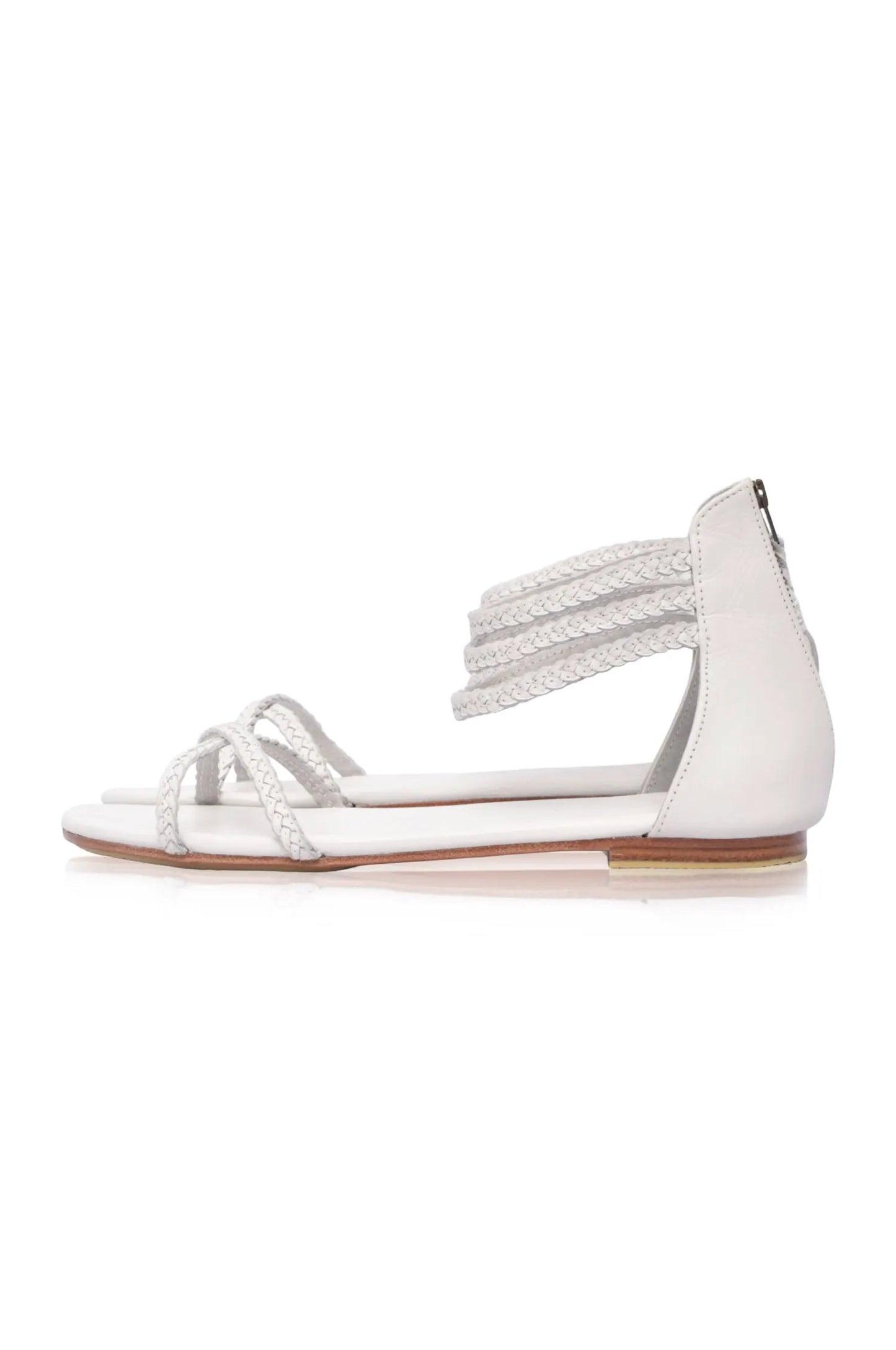 Calypso Braided Leather Sandals by ELF