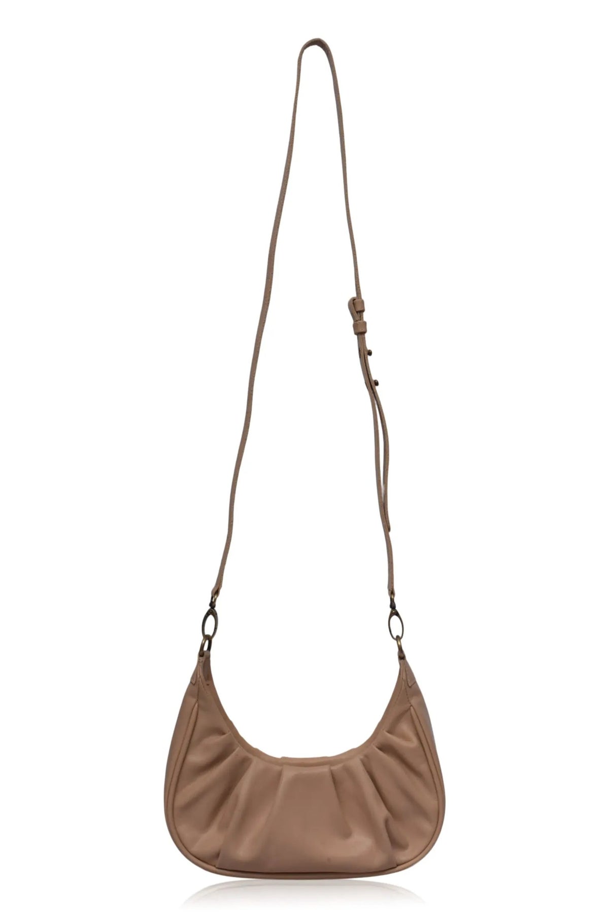 Camille Ruched Leather Bag by ELF