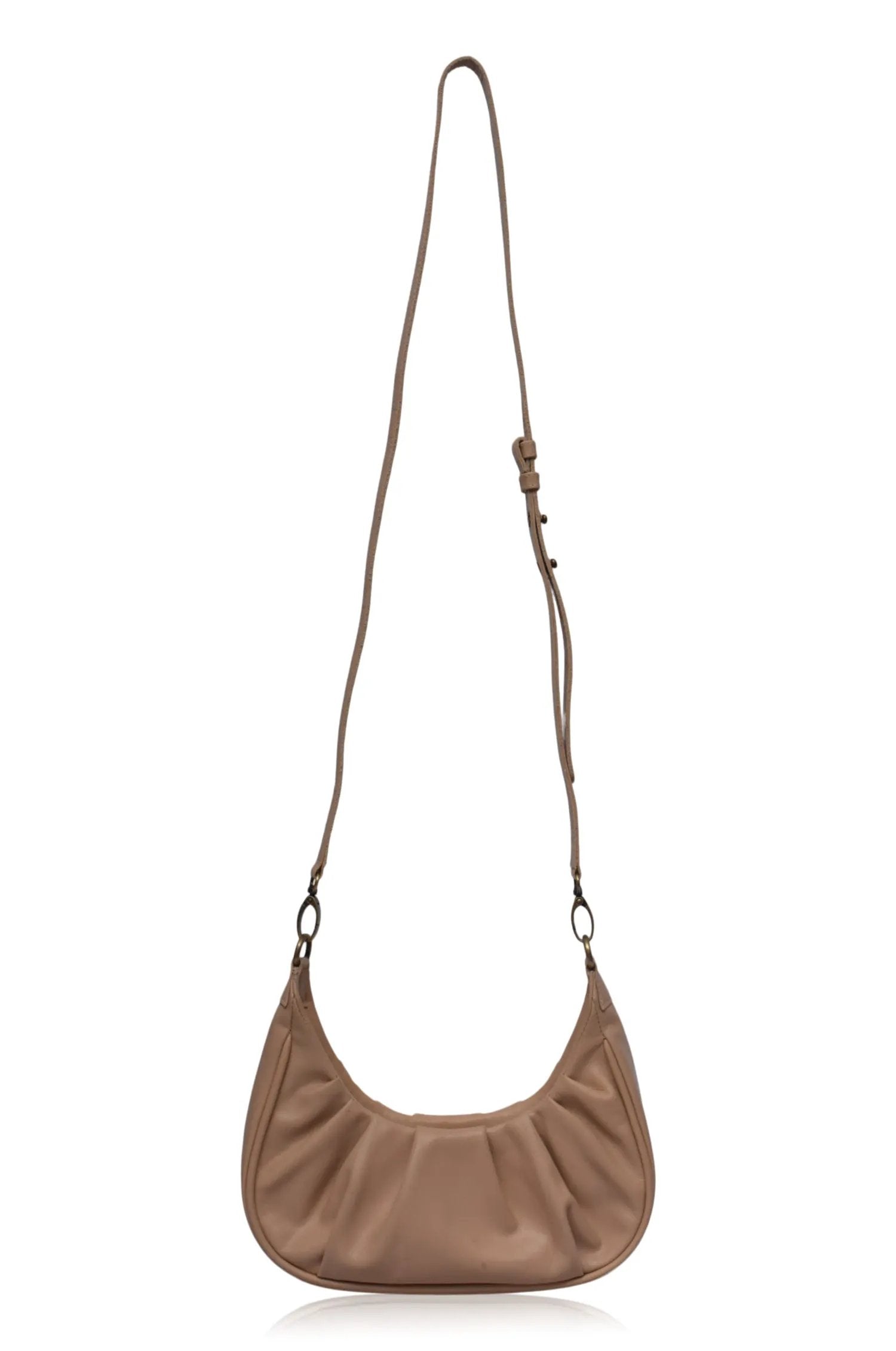 Camille Ruched Leather Bag by ELF