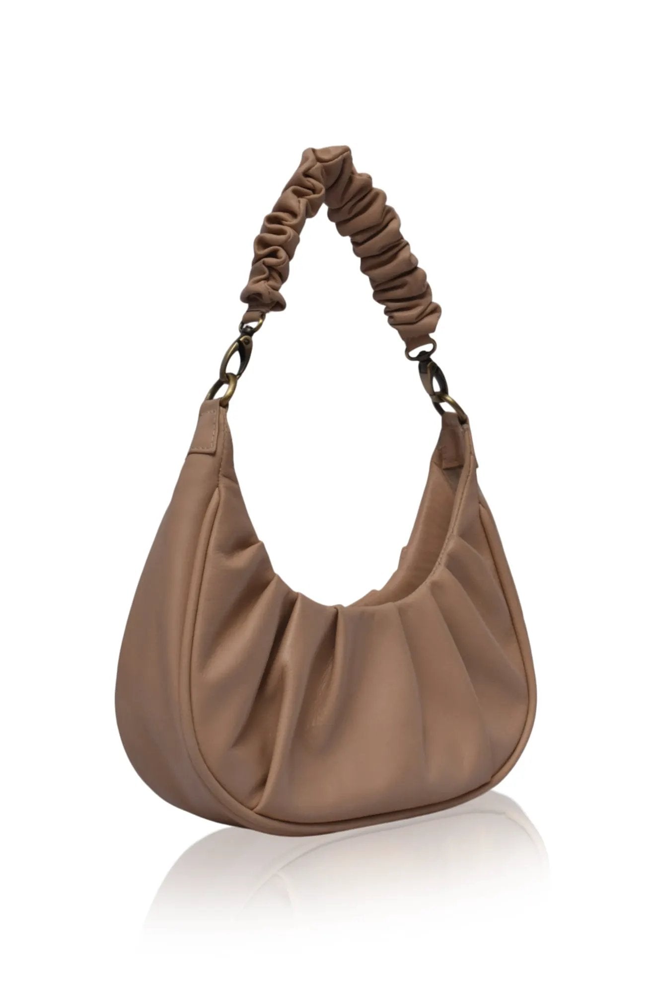 Camille Ruched Leather Bag by ELF