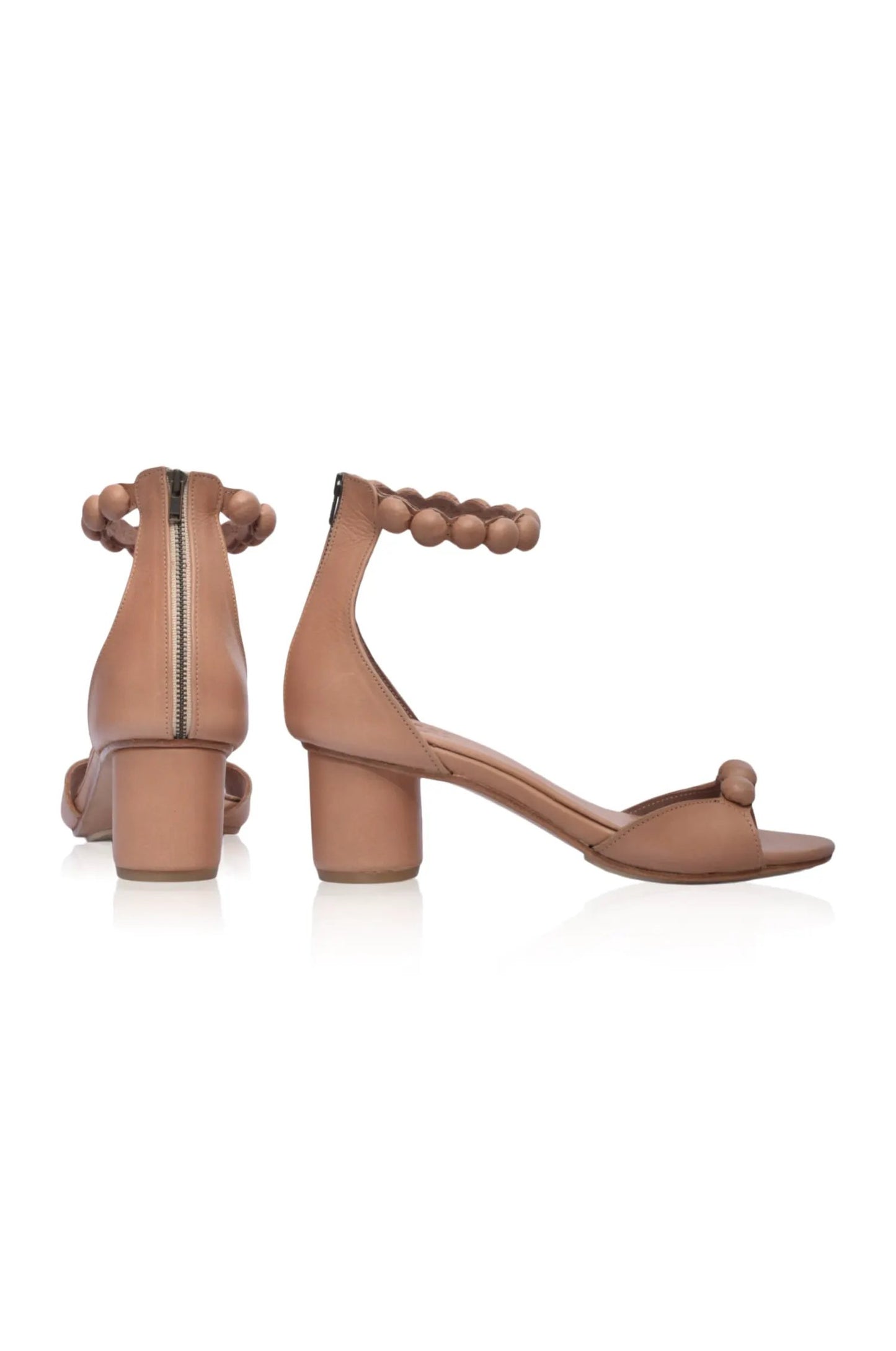 Candy Wooden Heel Leather Sandals by ELF