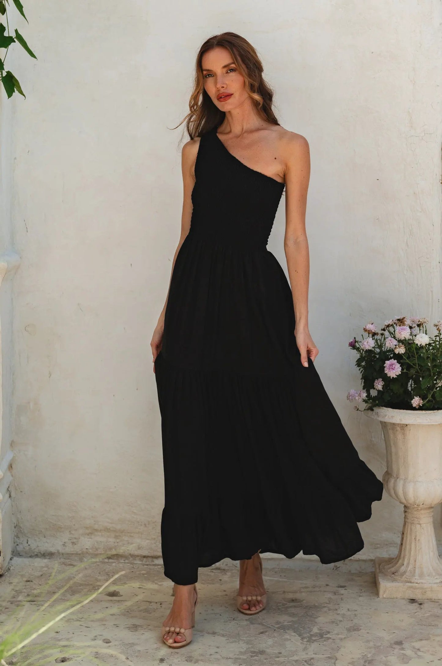 Cassandra One Shoulder Maxi Dress by ELF