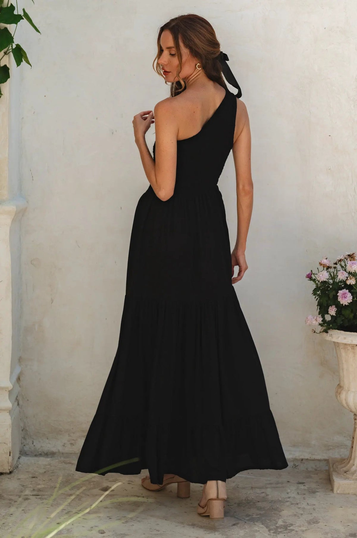 Cassandra One Shoulder Maxi Dress by ELF