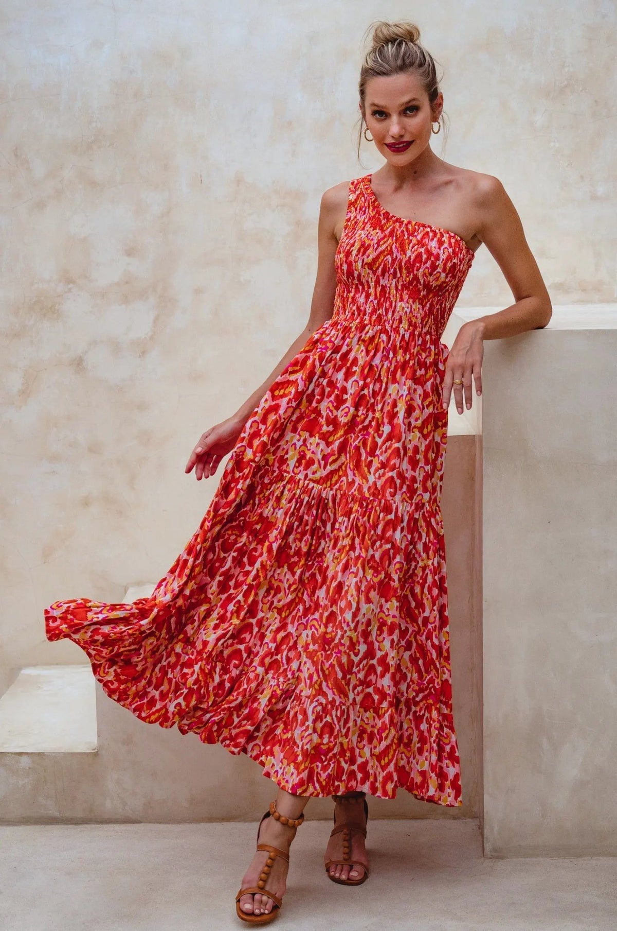 Cassandra One Shoulder Maxi Dress by ELF