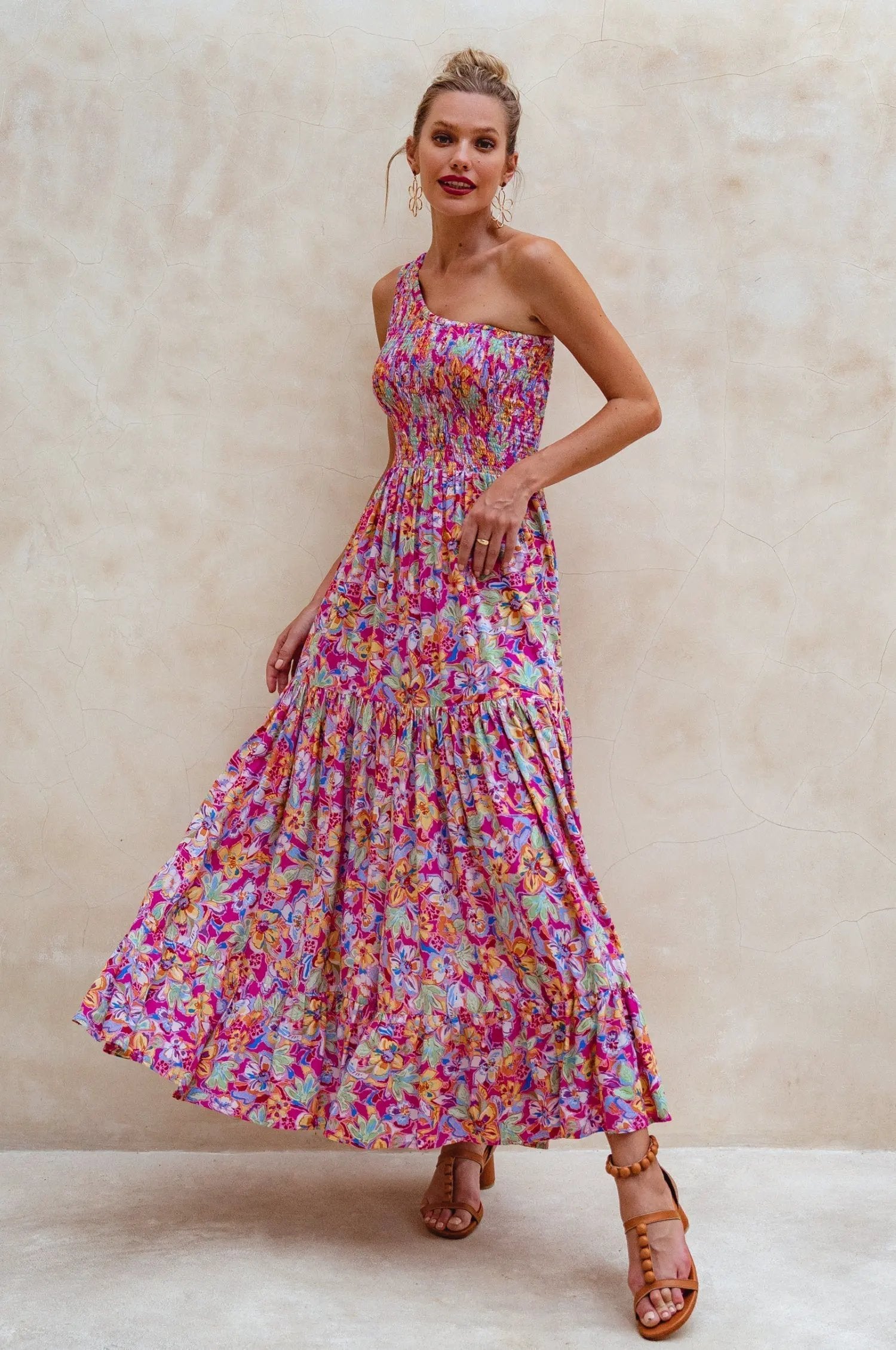 Cassandra One Shoulder Maxi Dress by ELF