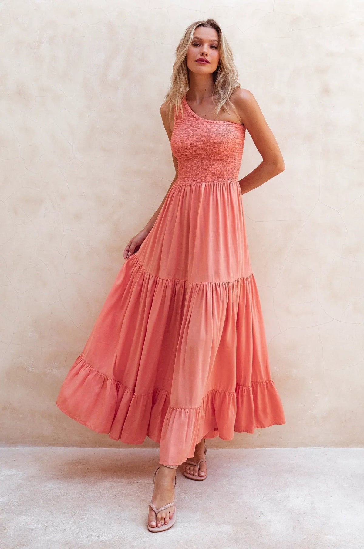 Cassandra One Shoulder Maxi Dress by ELF