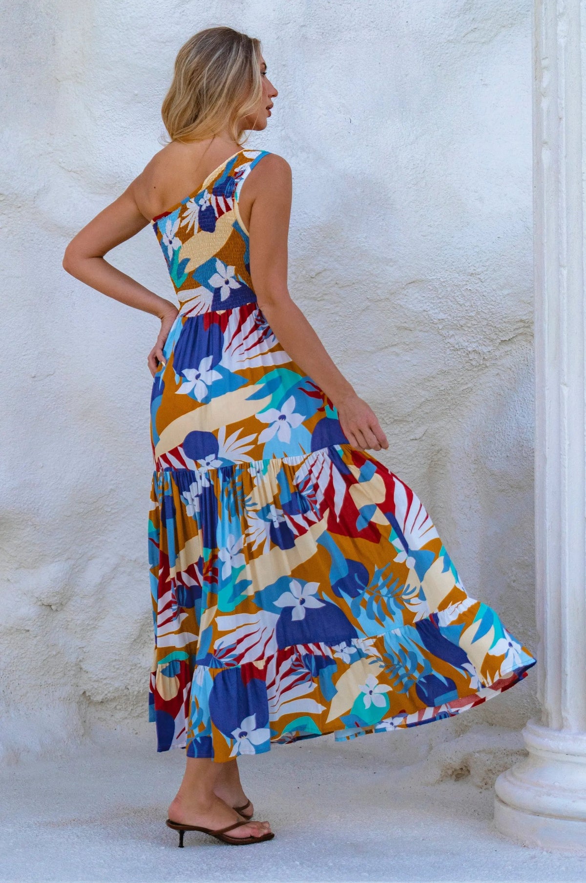 Cassandra One Shoulder Maxi Dress by ELF