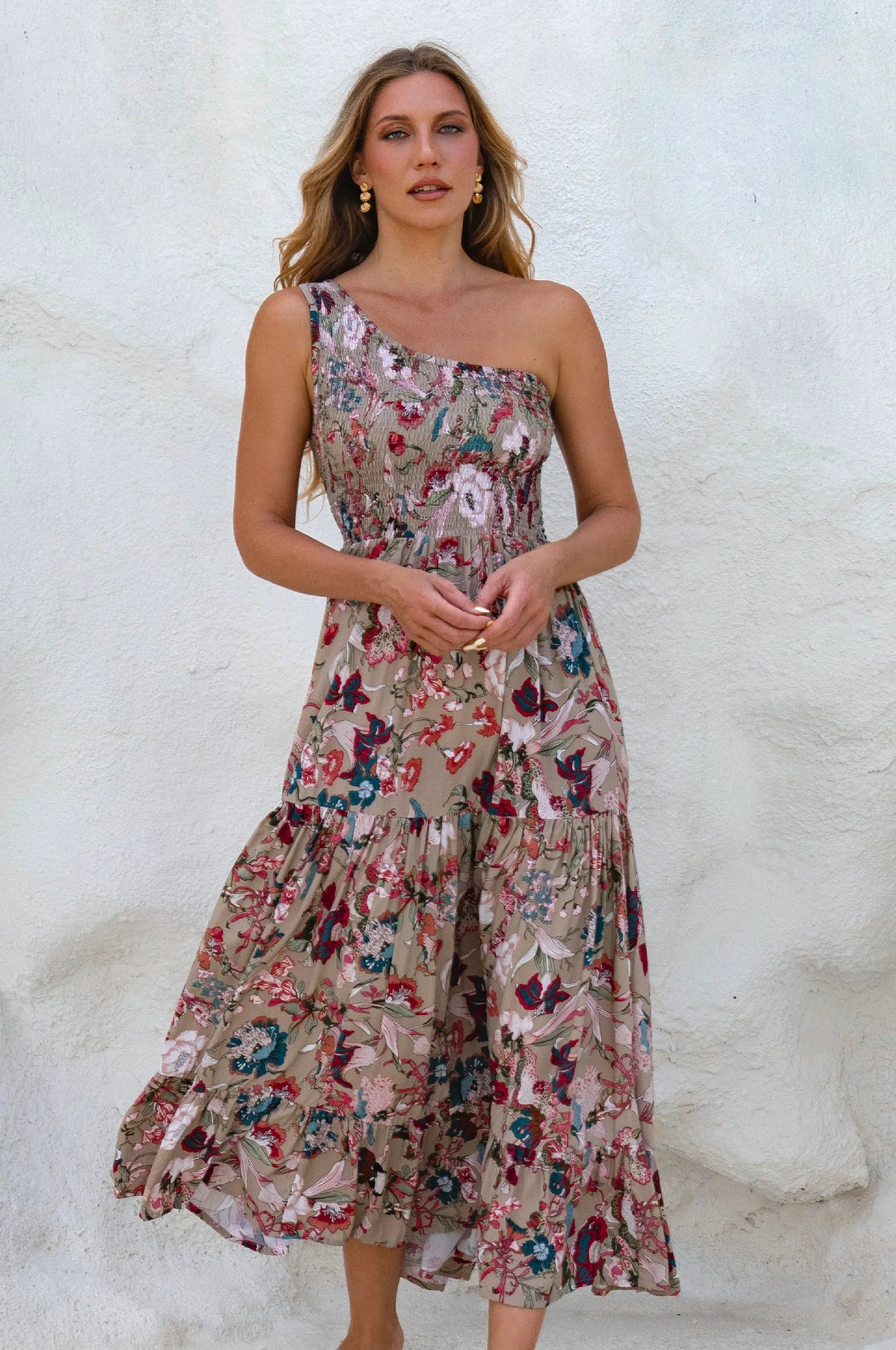 Cassandra One Shoulder Maxi Dress by ELF