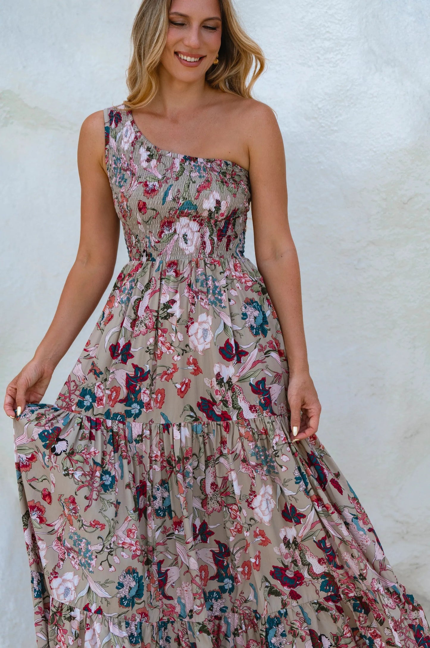 Cassandra One Shoulder Maxi Dress by ELF