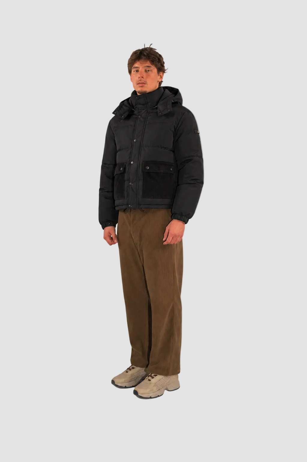 Camouflage Reactive Puffer Jacket by Hideout