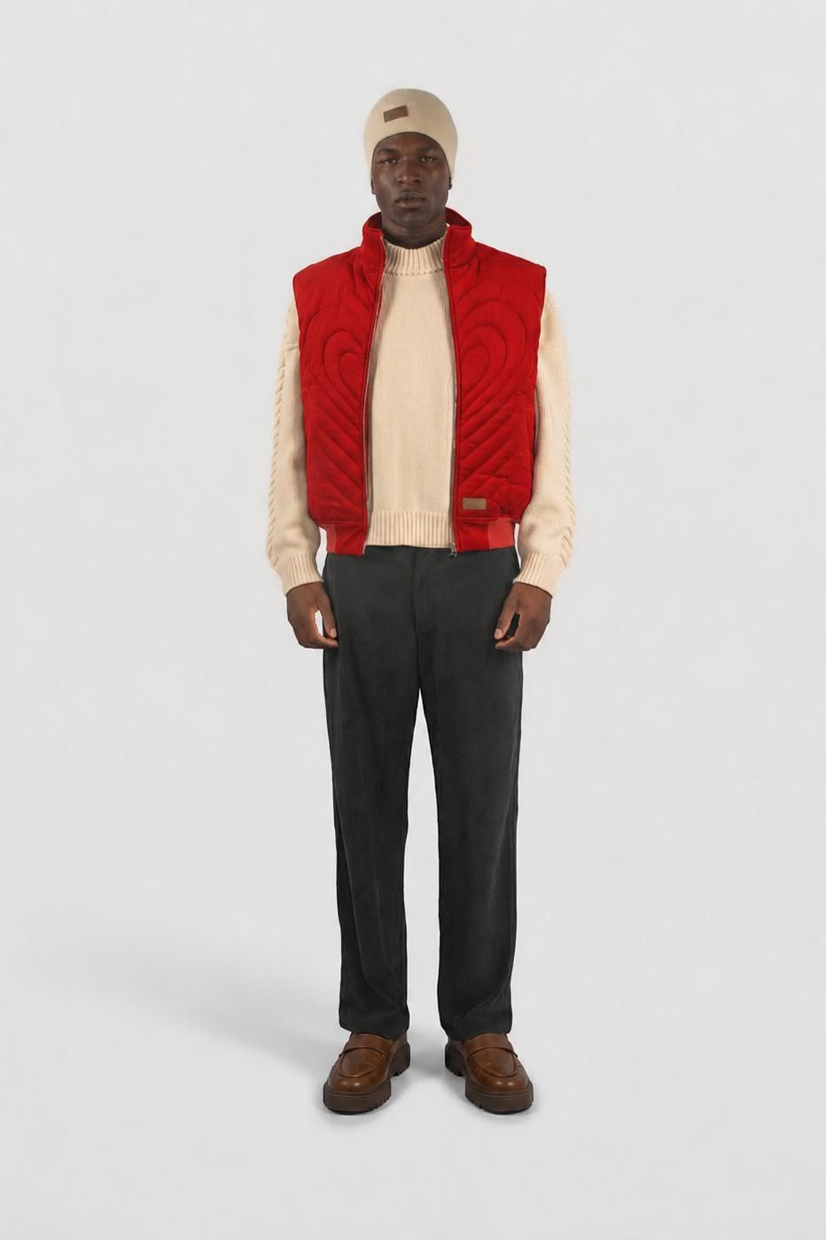 Checkered Corduroy Pants by Hideout