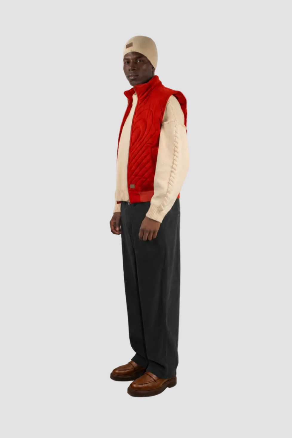 Checkered Corduroy Pants by Hideout