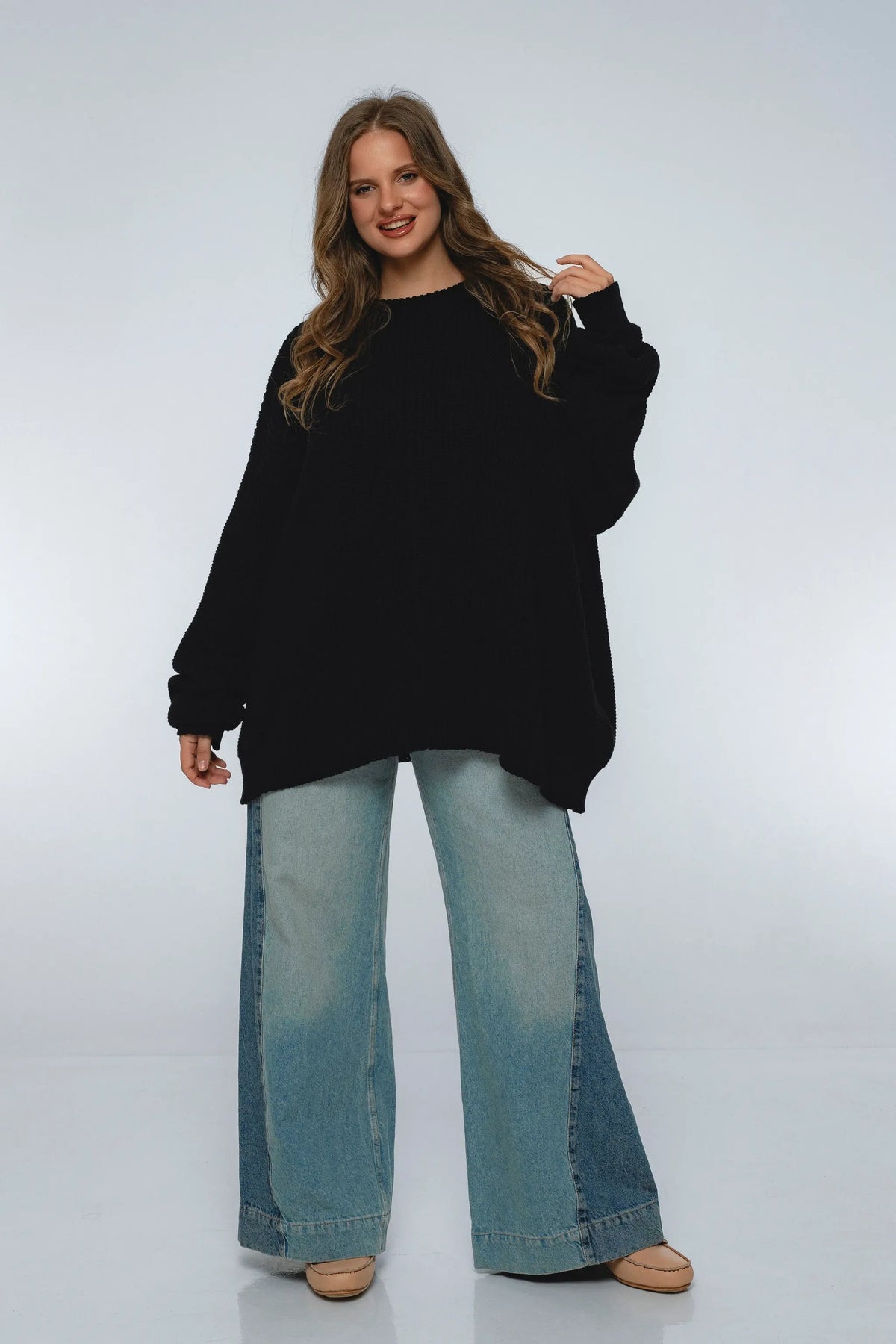 Cloud Nine Long Sleeve Cotton Sweater by ELF
