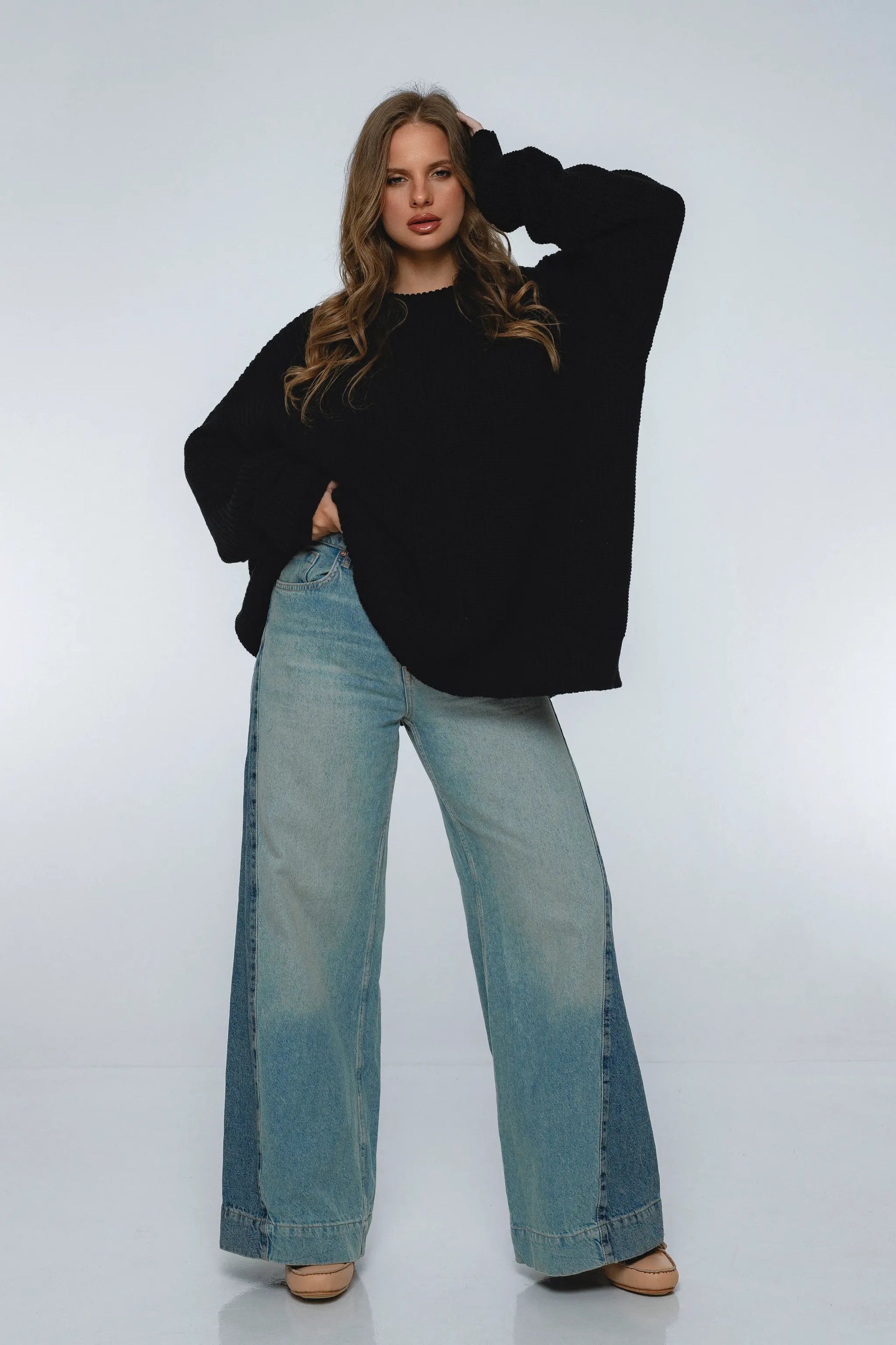 Cloud Nine Long Sleeve Cotton Sweater by ELF