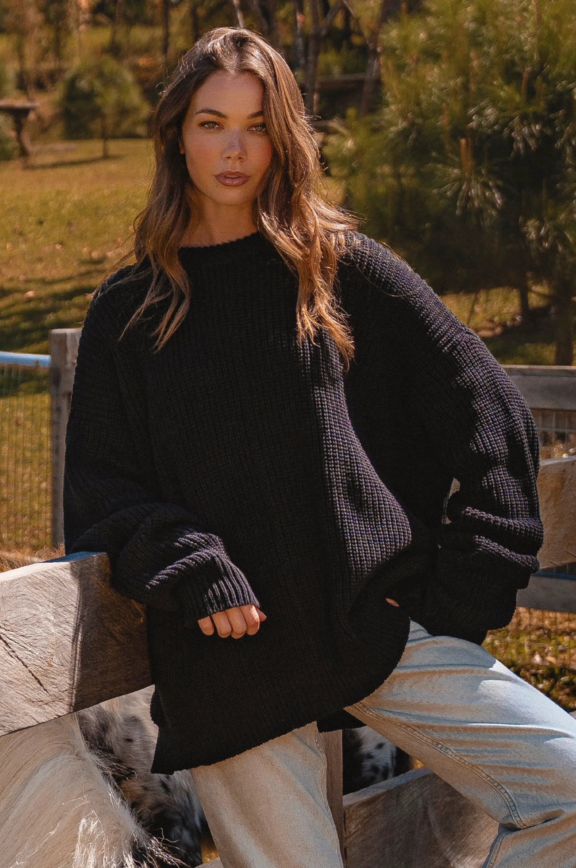 Cloud Nine Long Sleeve Cotton Sweater by ELF