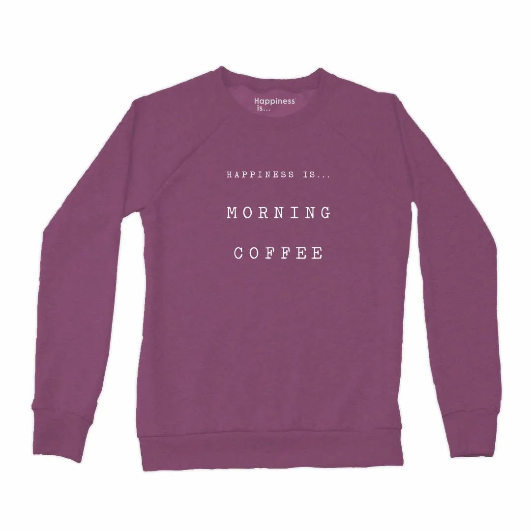 Women's Coffee Crew Sweatshirt, Plum by Coffee