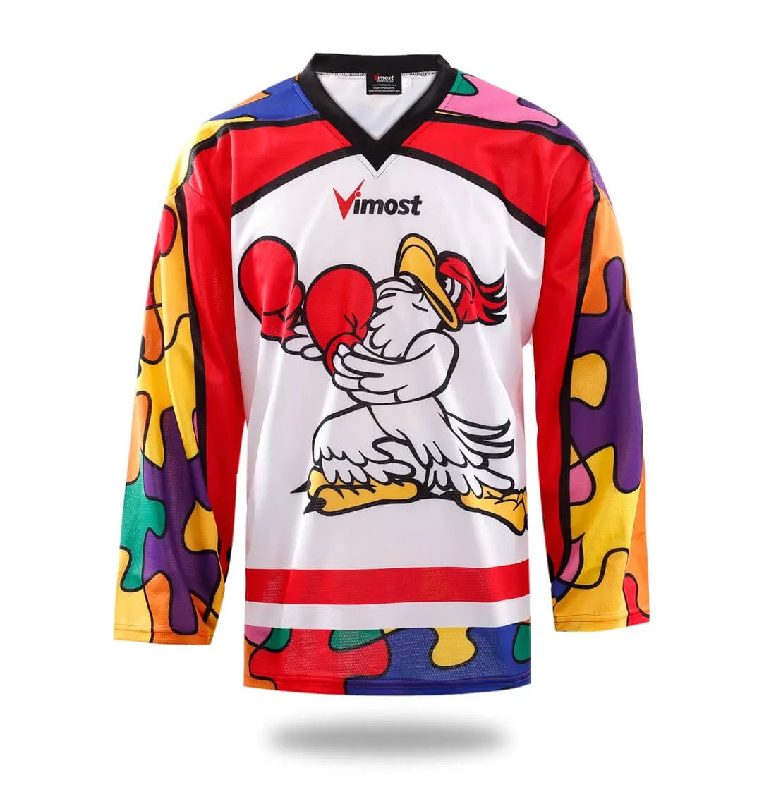 Custom Fighting Rooster Ice Hockey Jersey by Vimost Sportswear