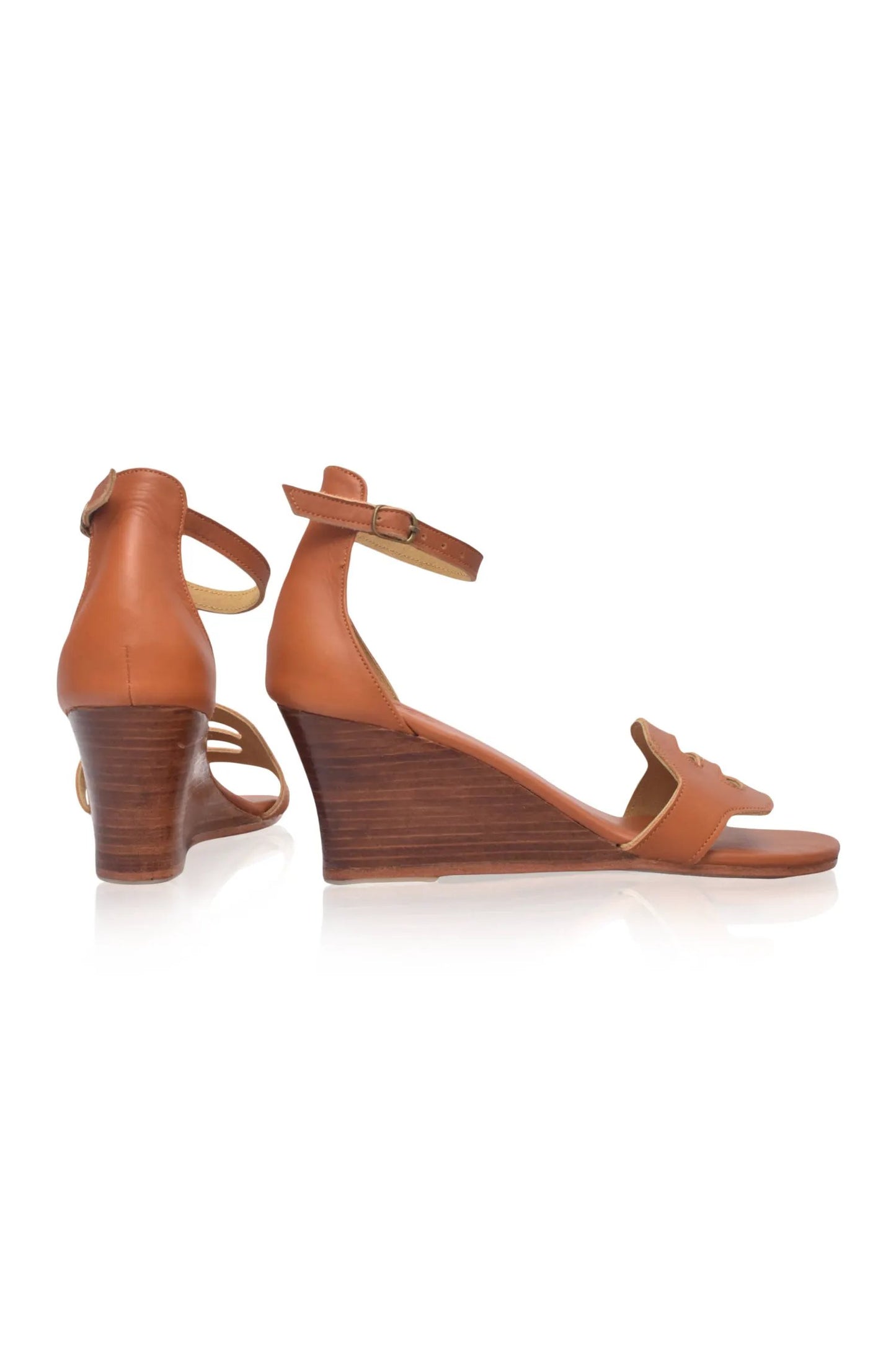 Como Wooden Wedge Sandals by ELF