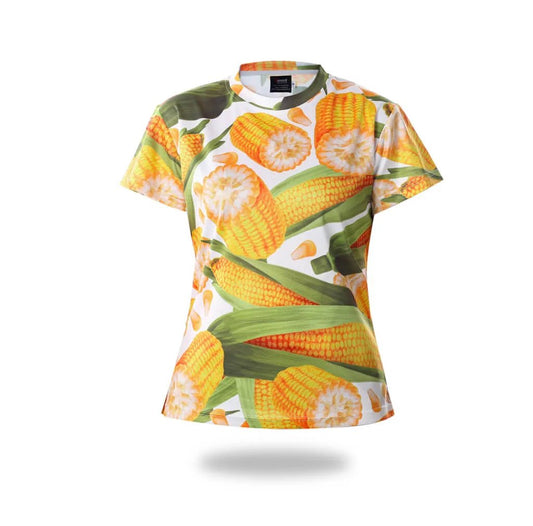 Corn Pattern Sublimation T-Shirt by Vimost Sportswear
