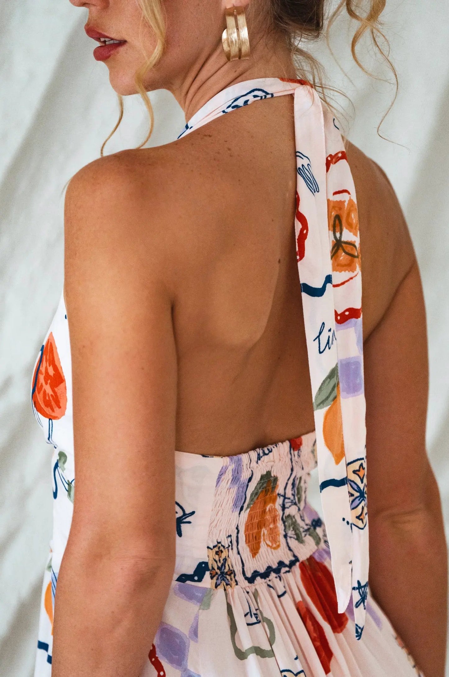 Costa Brava Halterneck Maxi Dress by ELF