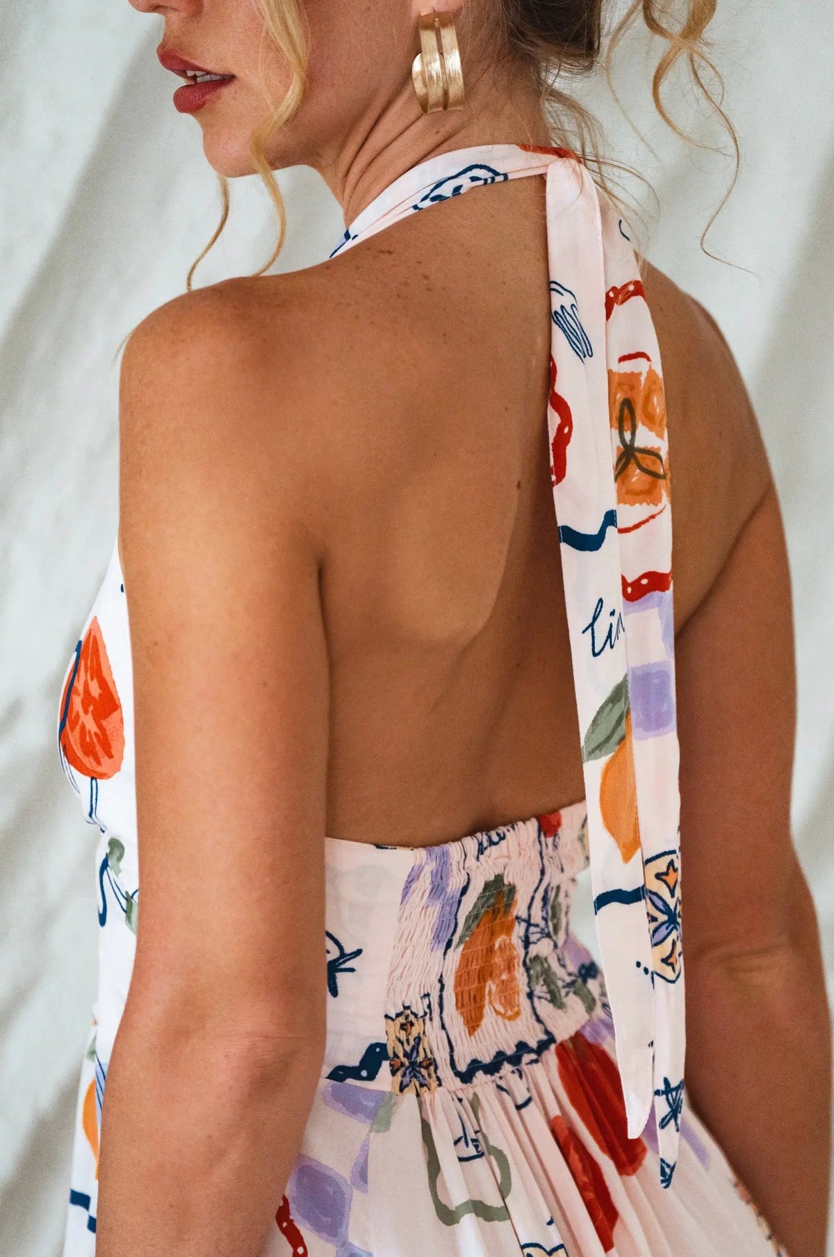 Costa Brava Halterneck Maxi Dress by ELF