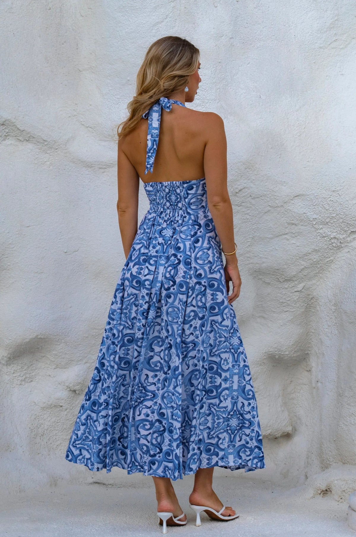 Costa Brava Halterneck Maxi Dress by ELF