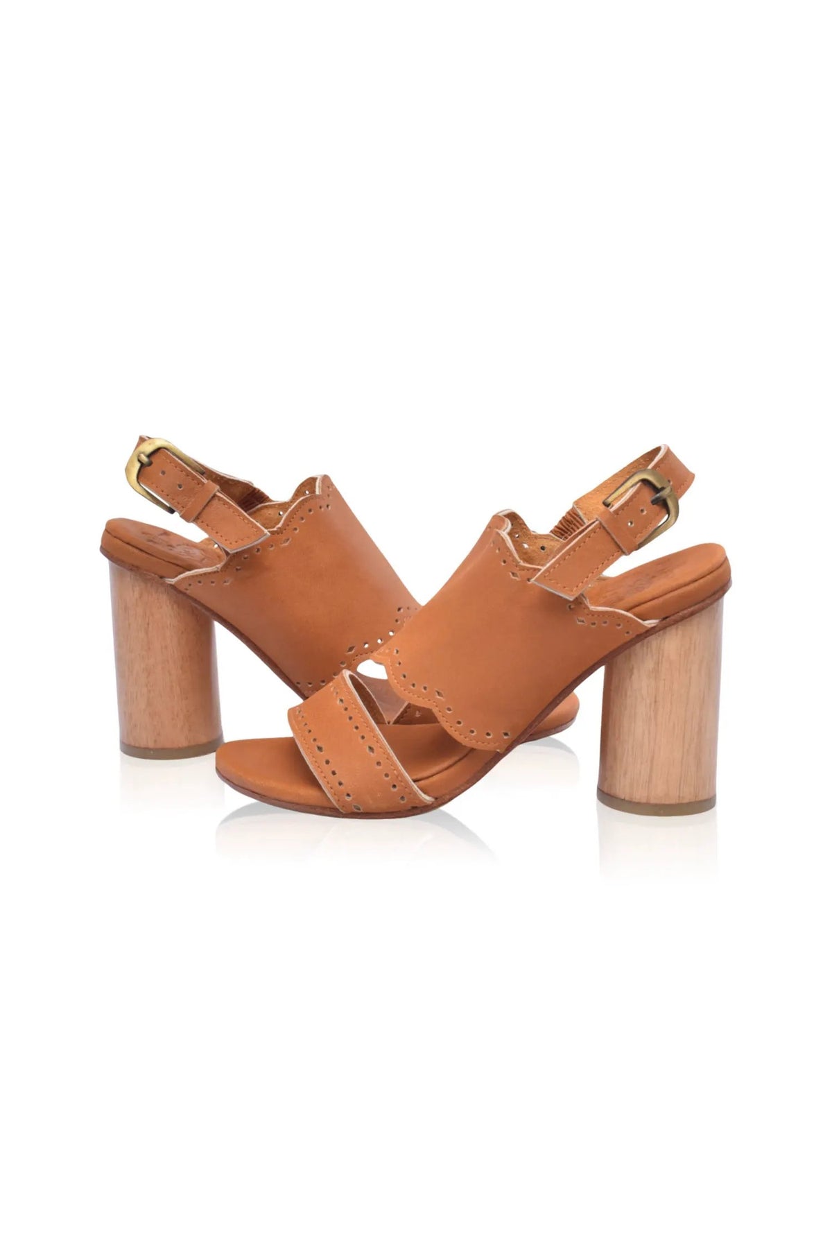 Crystal Glow Leather Heels (Sz. 5.5 & 13) by ELF