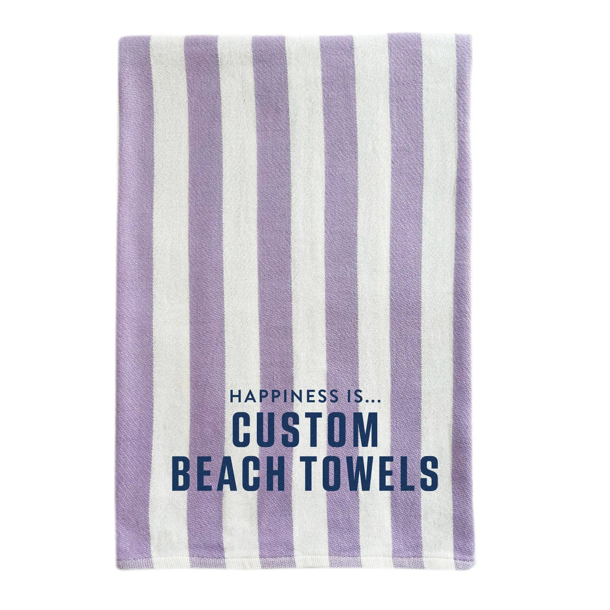 Custom Everywhere Towel, Striped Lilac by Custom Collection