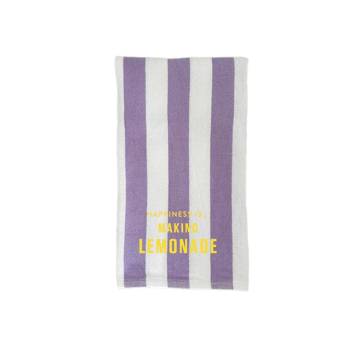 Custom Tea/Hand Towel, Striped Lilac by Custom Collection