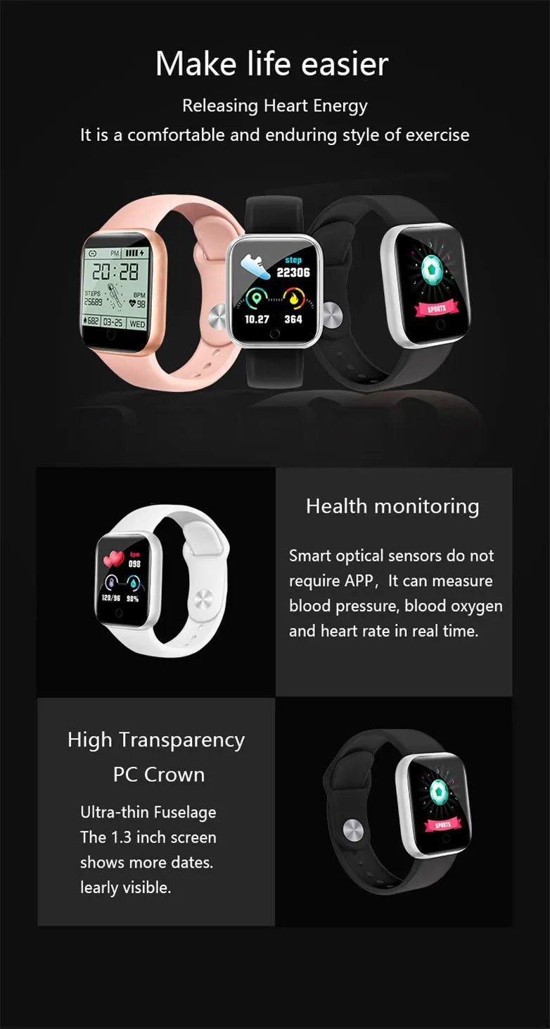 Smart Watch With Bracelet - Black by Savoy Active