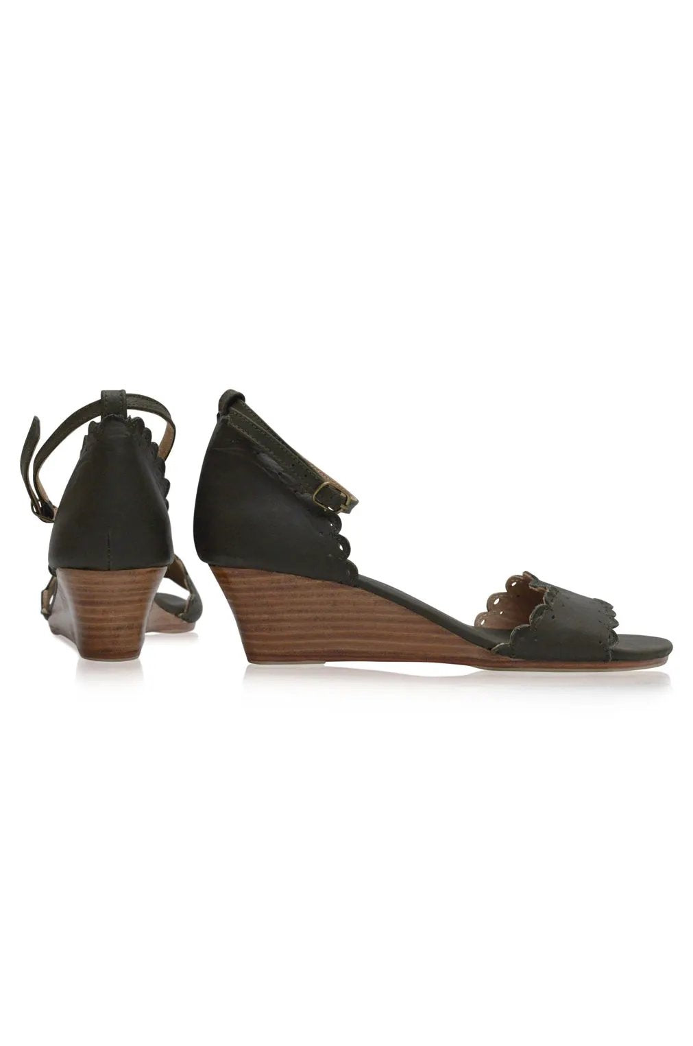 Dreamland Wooden Wedge Sandals by ELF