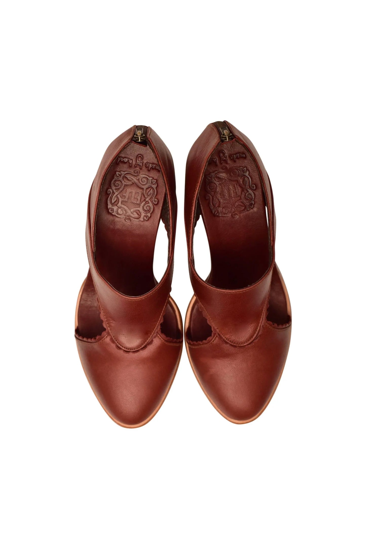 Rain Kiss Leather Heel Booties by ELF