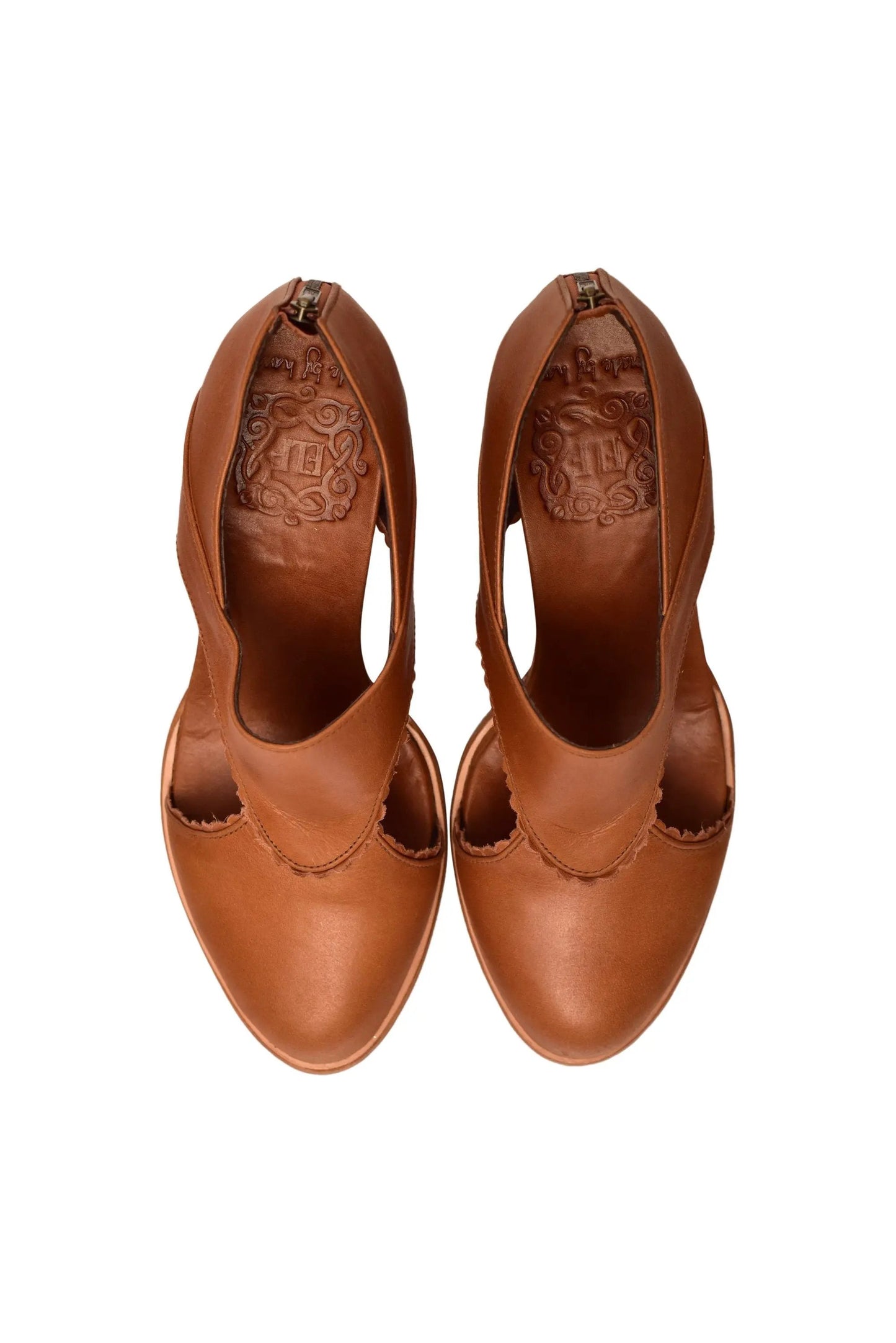 Rain Kiss Leather Heel Booties by ELF