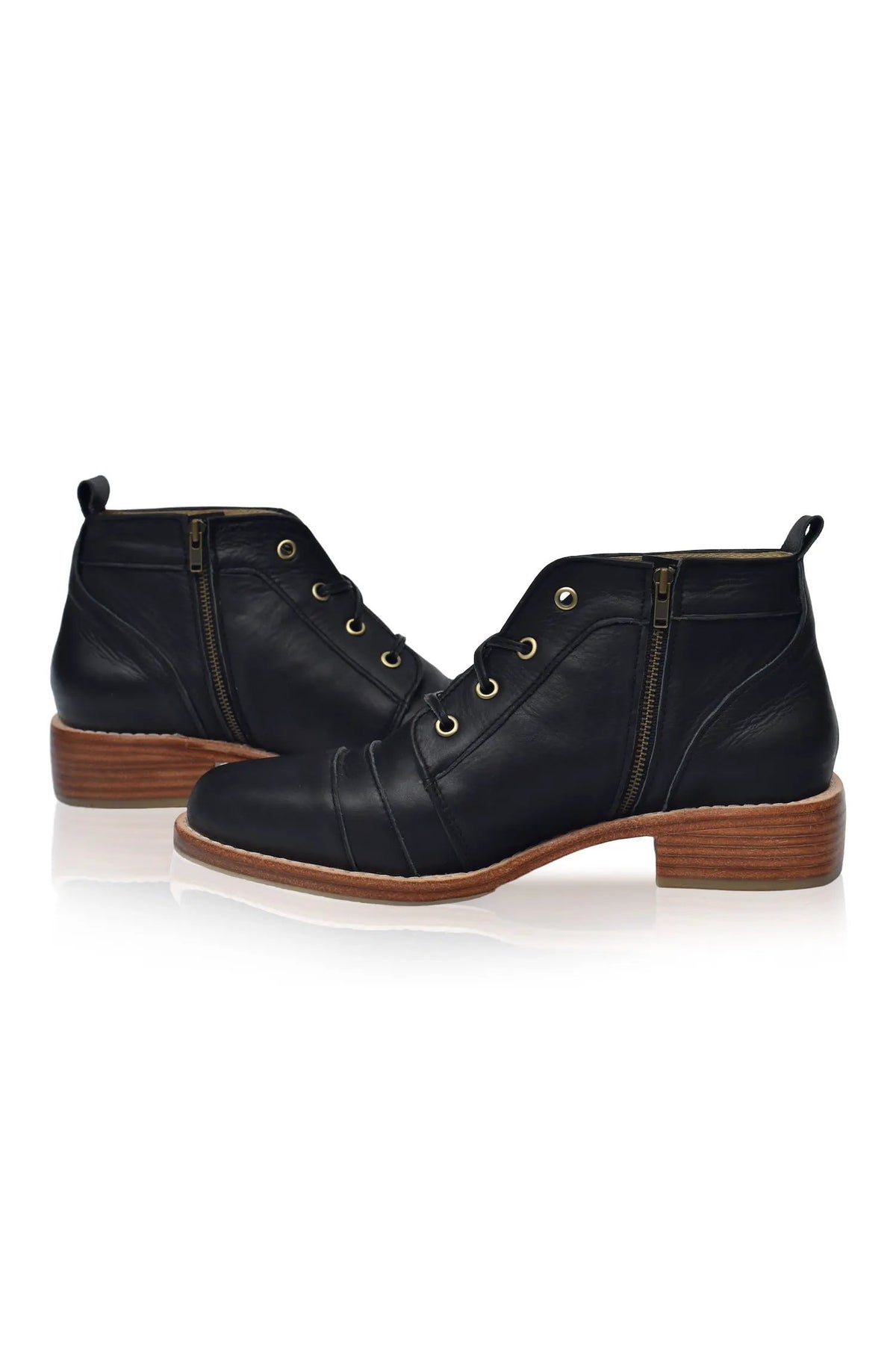 Passage Lace-Up Leather Boots by ELF