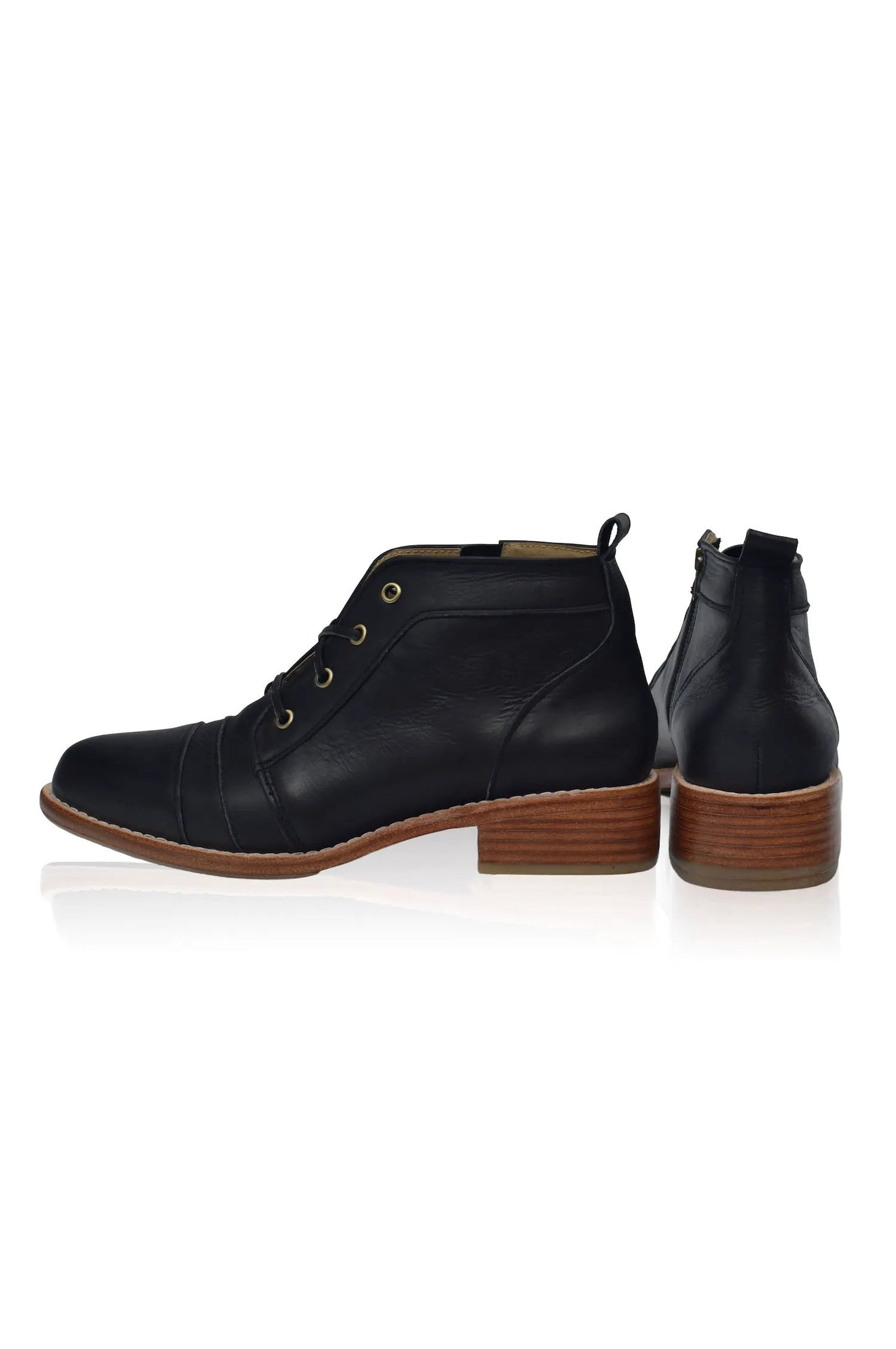 Passage Lace-Up Leather Boots by ELF
