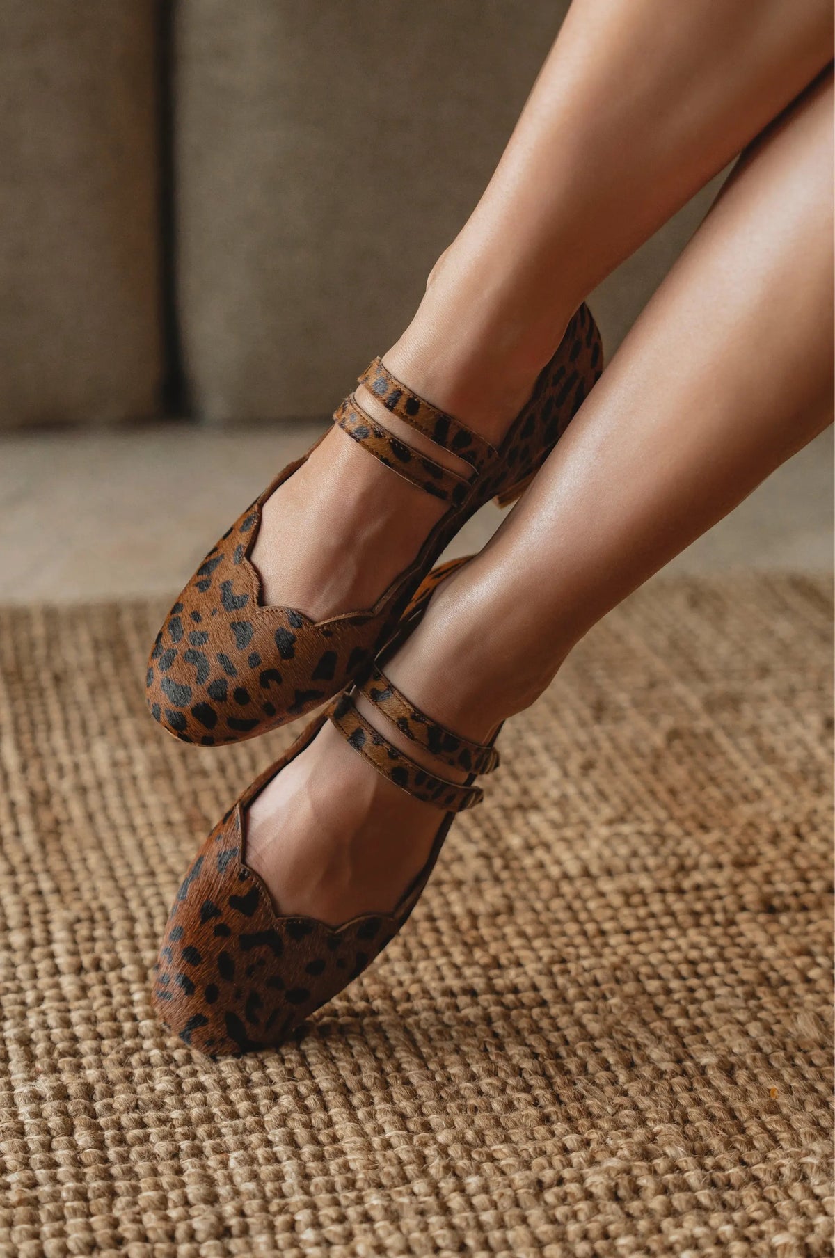 Daydream Animal Print Mary Jane Flats by ELF