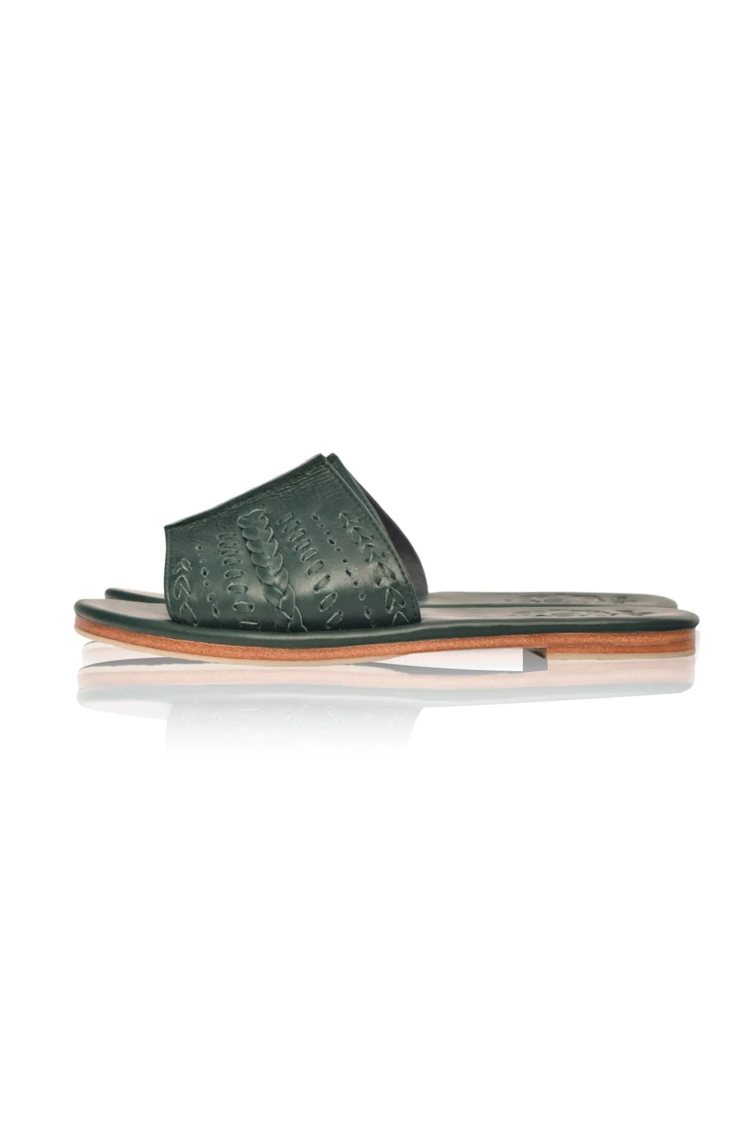 Dolce Vita Leather Slide Sandals by ELF