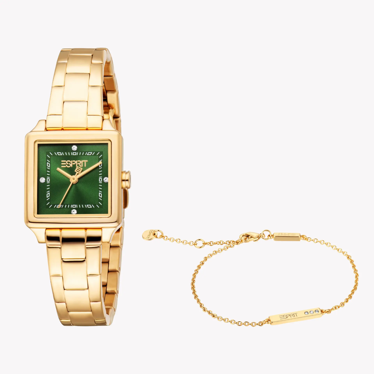 Esprit Women's Gold/Green Stainless Watch | Es1l511m0045 by ESPRIT