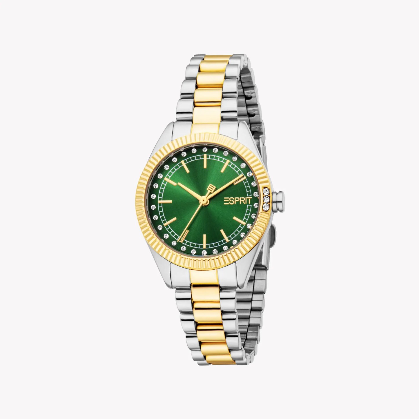 Esprit Women's Silver/Gold, Green Watch | Es1l515m0065 by ESPRIT