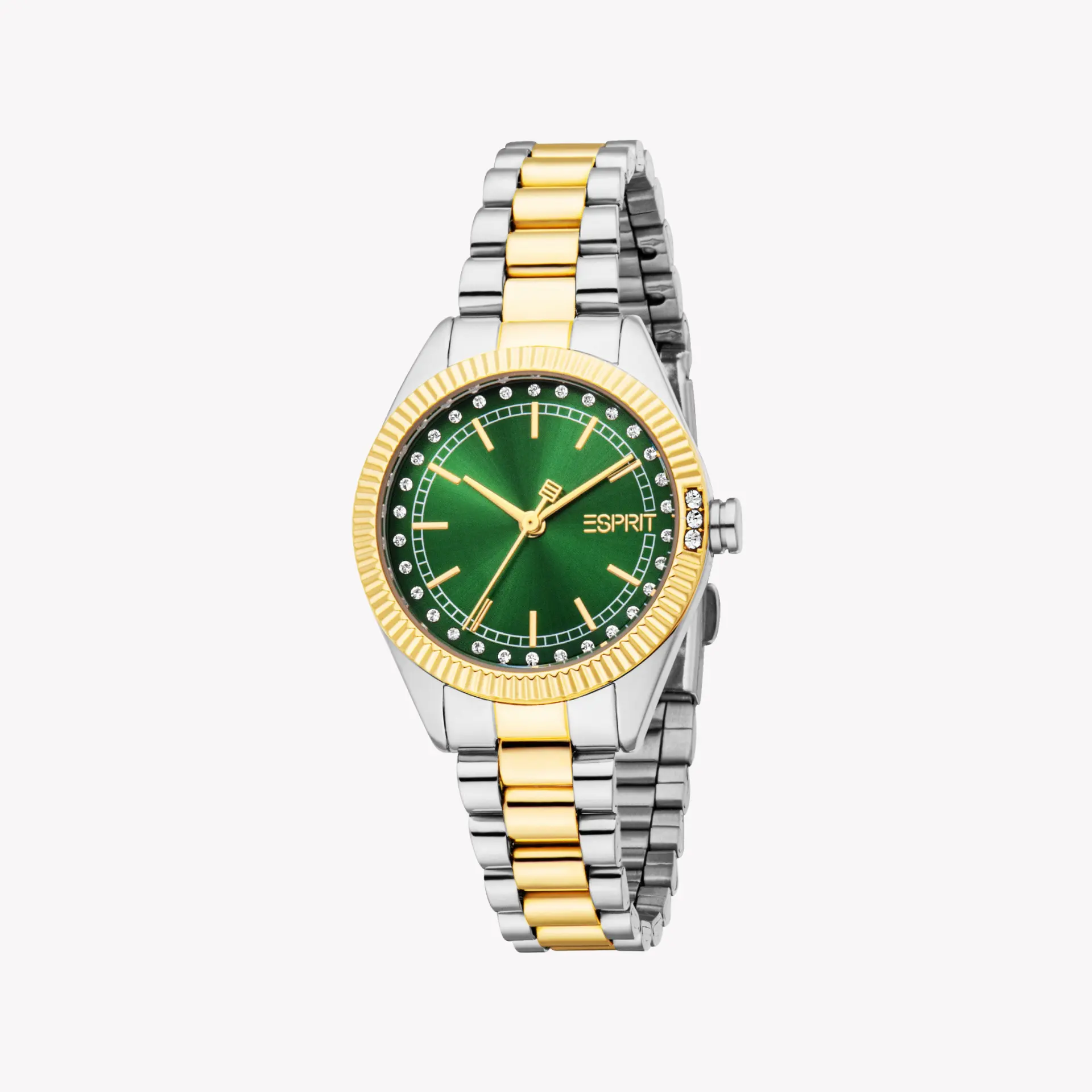 Esprit Women's Silver/Gold, Green Watch | Es1l515m0065 by ESPRIT