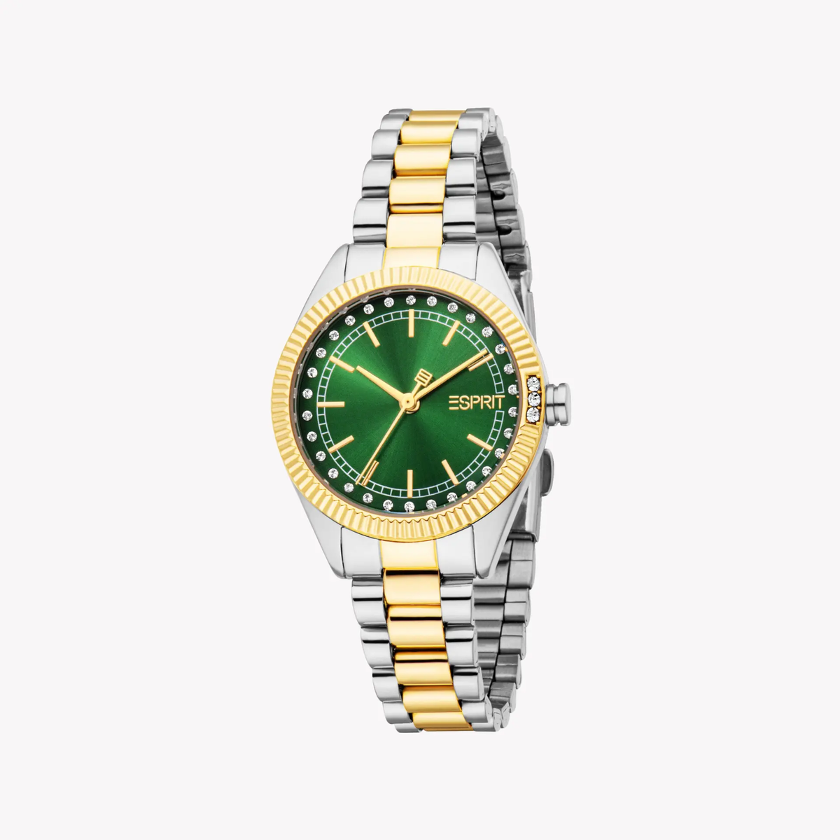 Esprit Women's Silver/Gold, Green Watch | Es1l515m0065 by ESPRIT