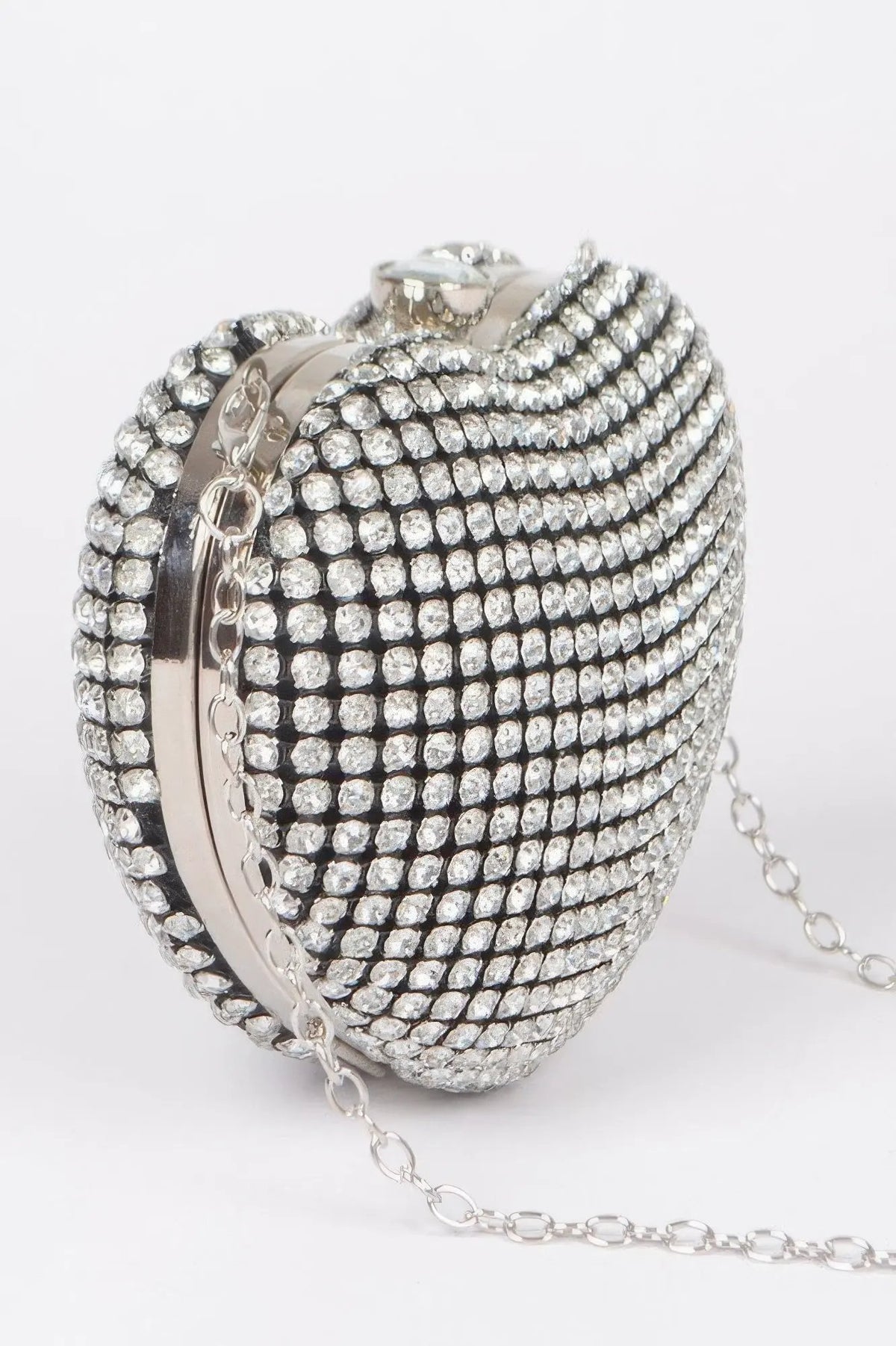 Valentine Heart Clutch BYMANYC New York Radiant Rhinestones Glam For Women by BYMANYC ® New York
