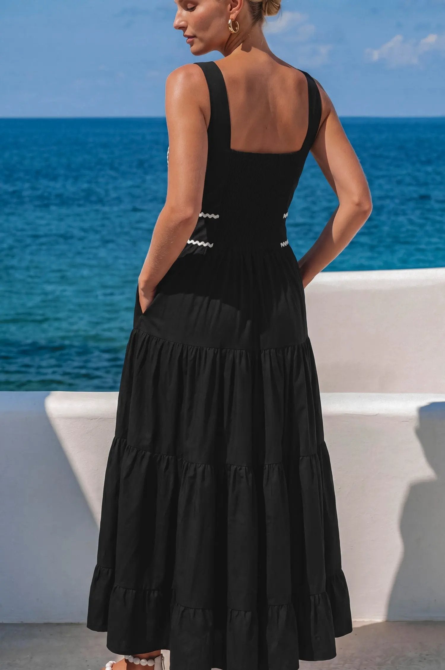 Elysia Cotton Tiered Maxi Dress by ELF