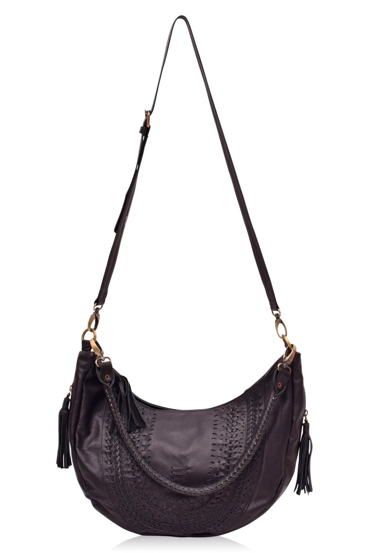 Elysian Coast Leather Crossbody Bag by ELF