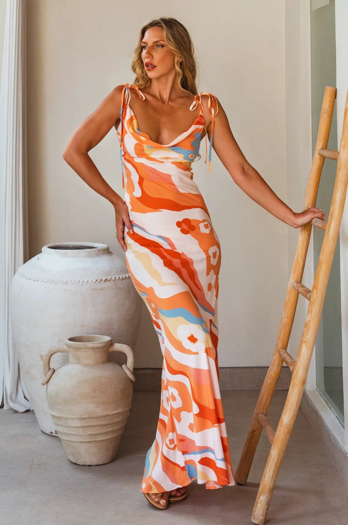 Ermes Maxi Slip Dress by ELF