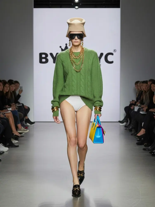 Essential Cable-Knit Eco-Jersey • SOHO New Collection BYMANYC ® New York by BYMANYC ® New York