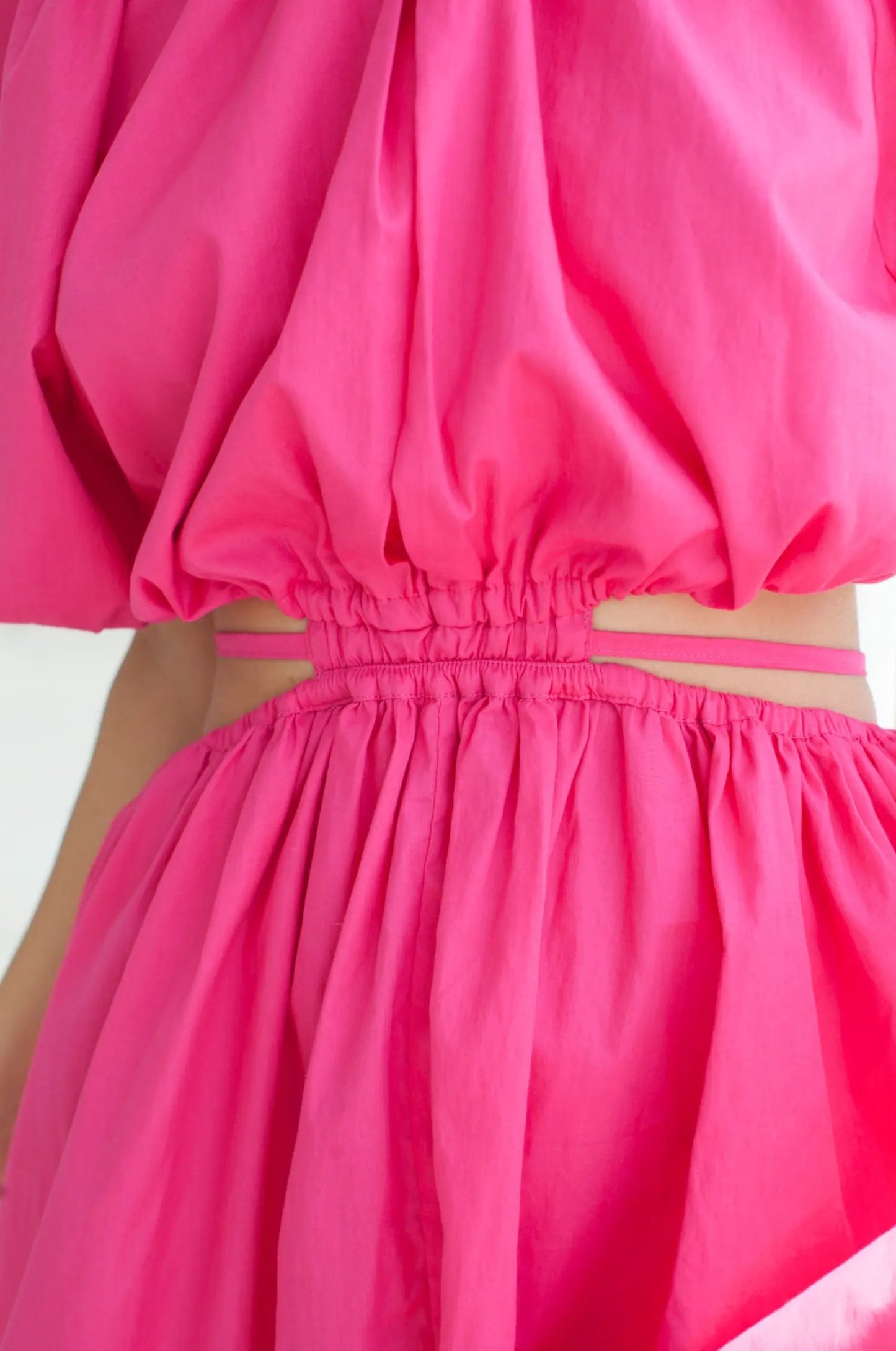 Eva Poplin Cotton Cutout Midi Dress (Sale) by ELF