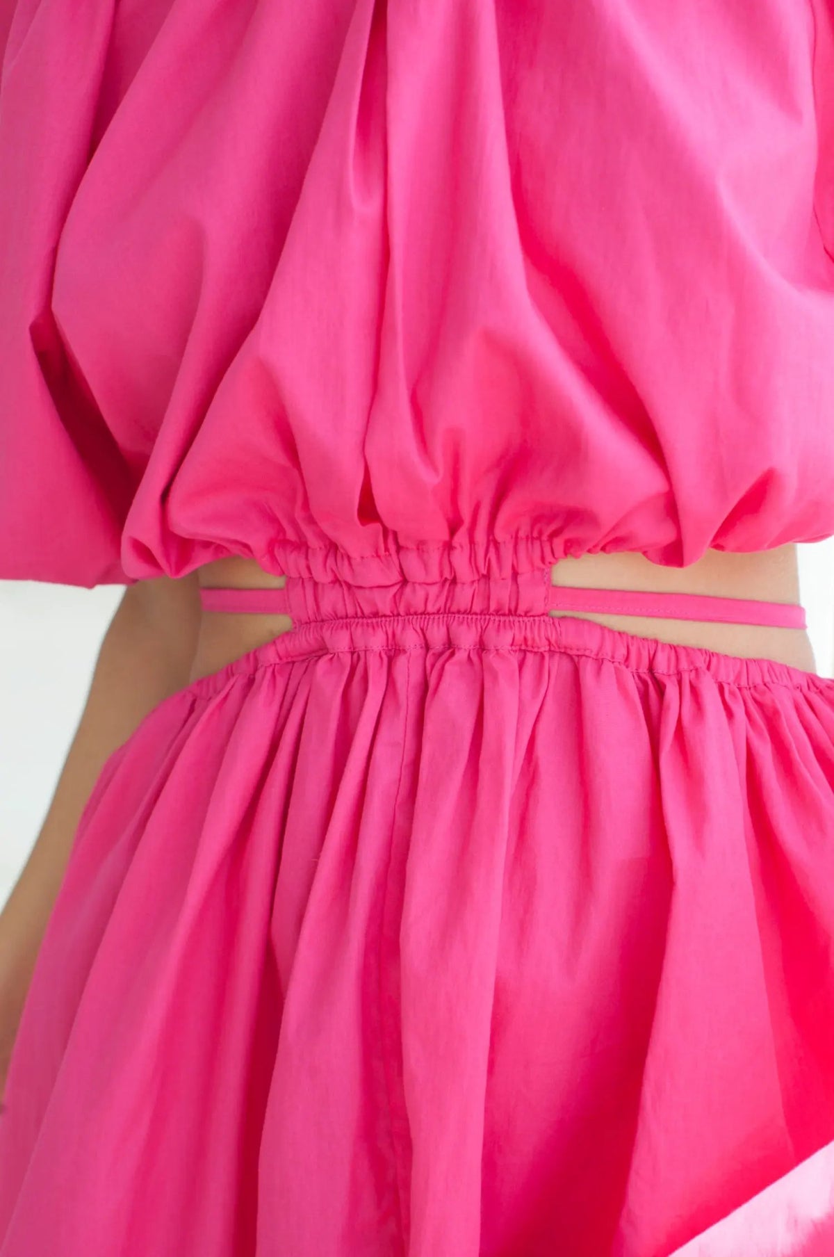 Eva Poplin Cotton Cutout Midi Dress (Sale) by ELF